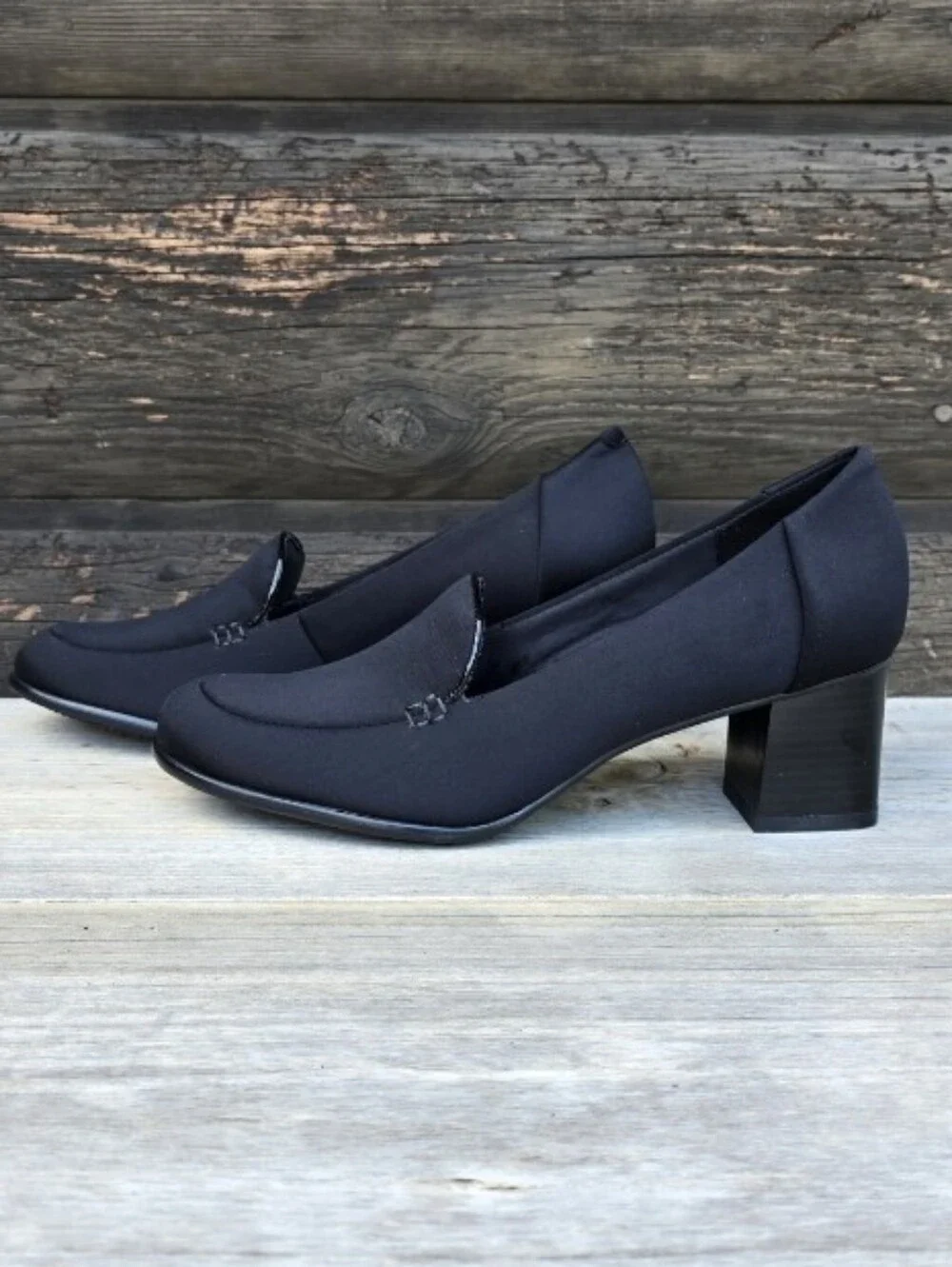 Trotters NEW Quincy 90s Office Siren Block Heel Comfort Heeled Loafer Pumps 9.5N